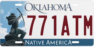 OK license plate 771ATM
