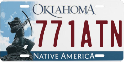 OK license plate 771ATN