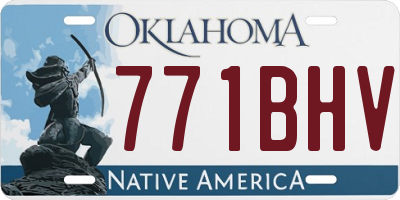 OK license plate 771BHV