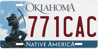 OK license plate 771CAC