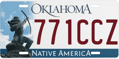 OK license plate 771CCZ