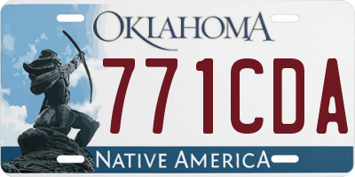OK license plate 771CDA