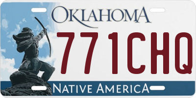 OK license plate 771CHQ