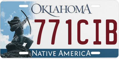 OK license plate 771CIB