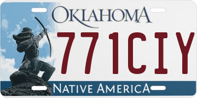 OK license plate 771CIY
