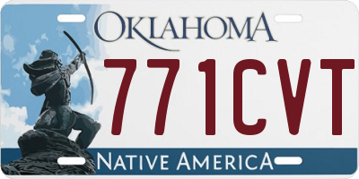 OK license plate 771CVT