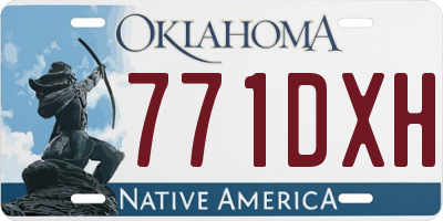 OK license plate 771DXH
