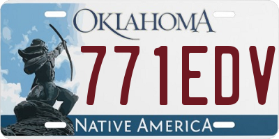 OK license plate 771EDV
