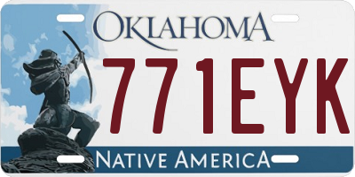 OK license plate 771EYK