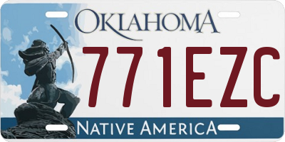 OK license plate 771EZC
