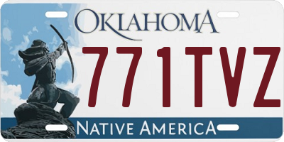 OK license plate 771TVZ