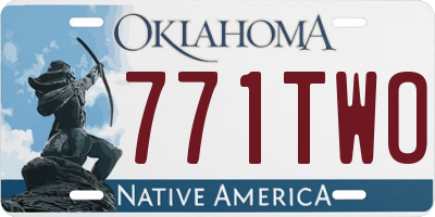 OK license plate 771TWO