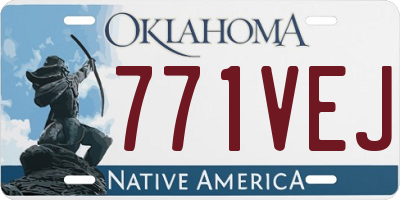 OK license plate 771VEJ