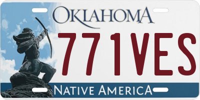 OK license plate 771VES