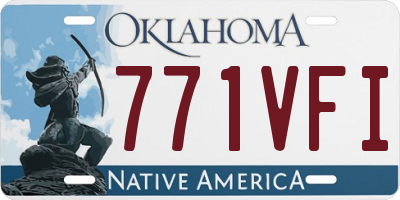 OK license plate 771VFI
