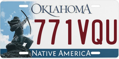 OK license plate 771VQU