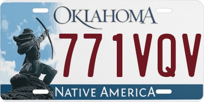 OK license plate 771VQV