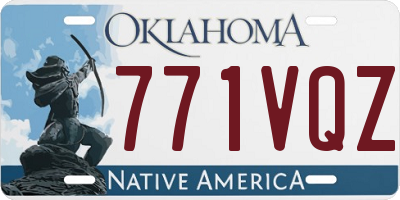 OK license plate 771VQZ