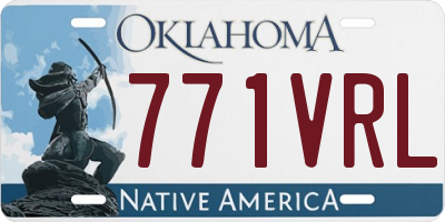 OK license plate 771VRL