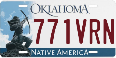 OK license plate 771VRN