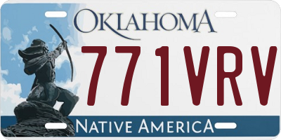 OK license plate 771VRV