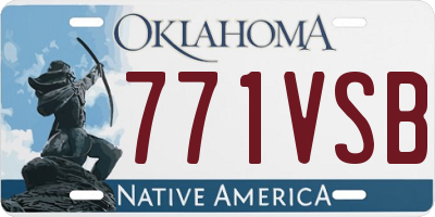 OK license plate 771VSB