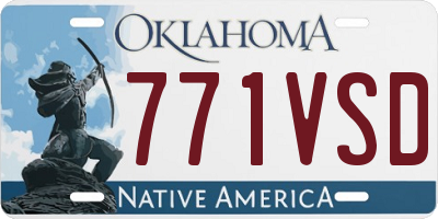 OK license plate 771VSD
