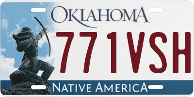 OK license plate 771VSH