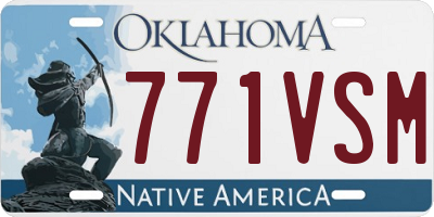 OK license plate 771VSM