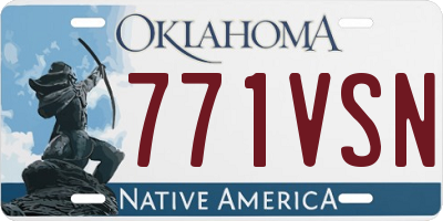 OK license plate 771VSN