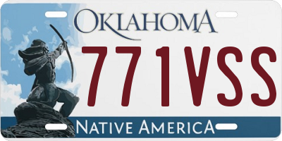 OK license plate 771VSS