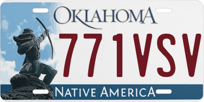 OK license plate 771VSV