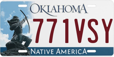 OK license plate 771VSY
