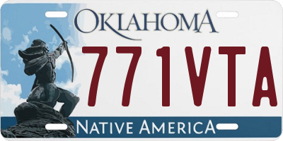 OK license plate 771VTA