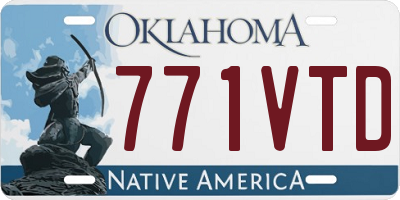 OK license plate 771VTD