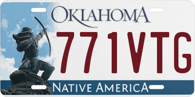OK license plate 771VTG