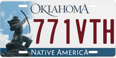 OK license plate 771VTH