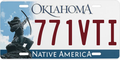OK license plate 771VTI