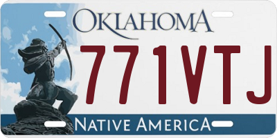 OK license plate 771VTJ