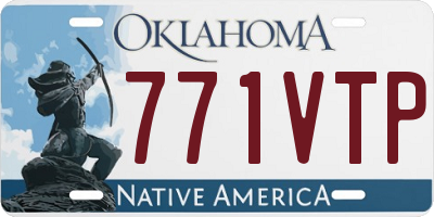 OK license plate 771VTP