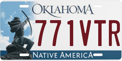 OK license plate 771VTR