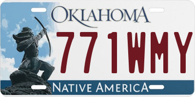 OK license plate 771WMY