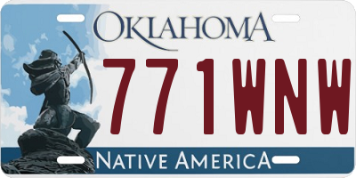 OK license plate 771WNW