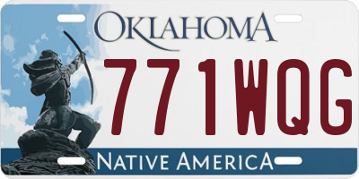 OK license plate 771WQG