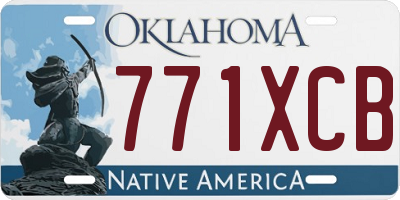 OK license plate 771XCB