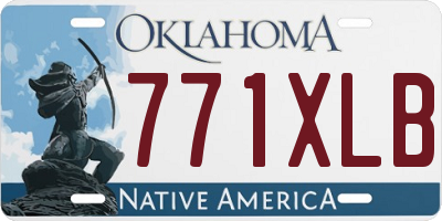 OK license plate 771XLB
