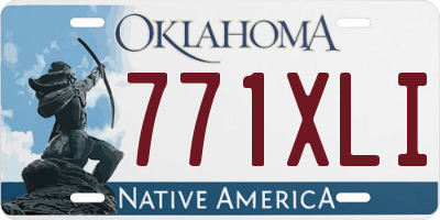 OK license plate 771XLI
