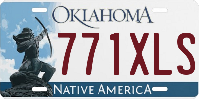 OK license plate 771XLS