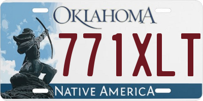 OK license plate 771XLT