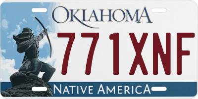 OK license plate 771XNF